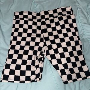 Checker Biker shorts